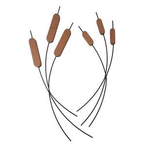 Wooden Cattails Stems Floral Picks Wall Art MCM Rustic Decor Swamp Country Decor